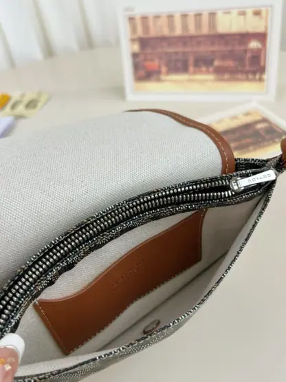  Goyard Plumet Pocket Wallet Strap Bags Black & Tan #3384 - Image 17