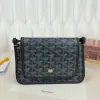 Goyard Plumet Pocket Wallet Strap Bag Grey #3402 - Image 18