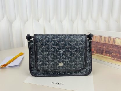  Goyard Plumet Pocket Wallet Strap Bag Grey #3402 - Image 18