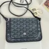  Goyard Plumet Pocket Wallet Strap Bag Grey #3402 - Image 17