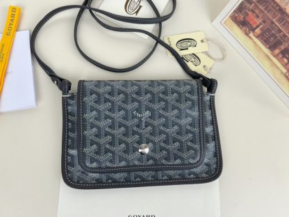  Goyard Plumet Pocket Wallet Strap Bag Grey #3402 - Image 17