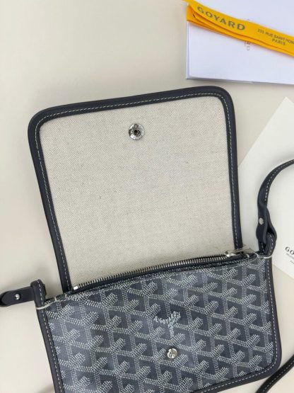  Goyard Plumet Pocket Wallet Strap Bag Grey #3402 - Image 12