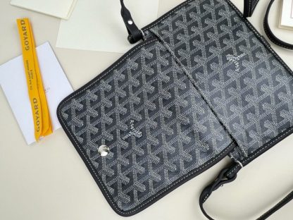  Goyard Plumet Pocket Wallet Strap Bag Grey #3402 - Image 13