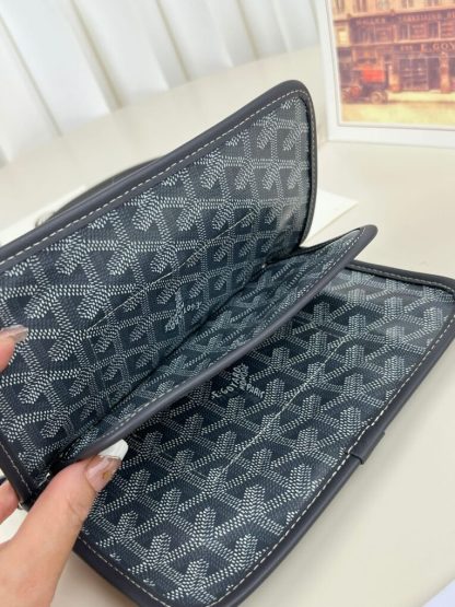  Goyard Plumet Pocket Wallet Strap Bag Grey #3402 - Image 14