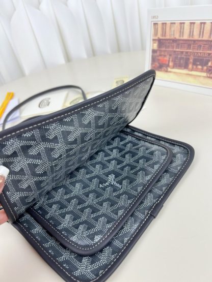  Goyard Plumet Pocket Wallet Strap Bag Grey #3402 - Image 15
