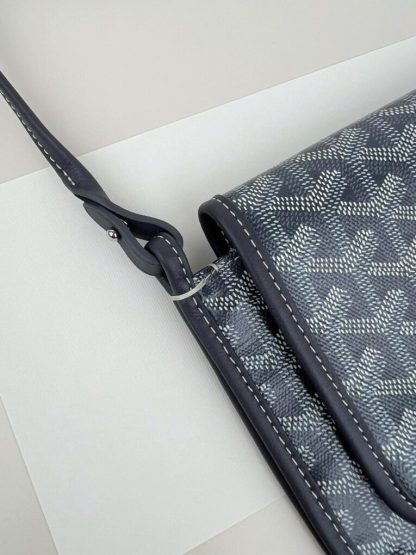  Goyard Plumet Pocket Wallet Strap Bag Grey #3402 - Image 6