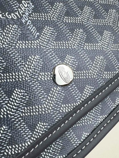  Goyard Plumet Pocket Wallet Strap Bag Grey #3402 - Image 7