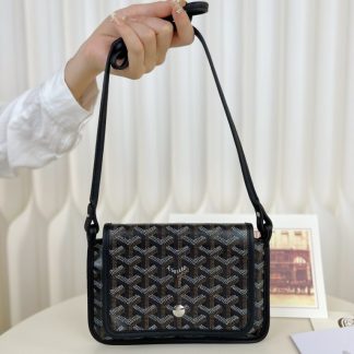 Replica Goyard Plumet Pocket Wallet Black Strap Bag #3401