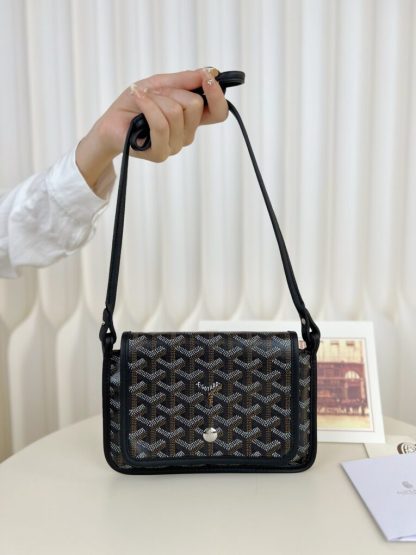 Replica Goyard Plumet Pocket Wallet Black Strap Bag #3401