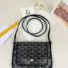  Goyard Plumet Pocket Wallet Black Strap Bag #3401 - Image 18