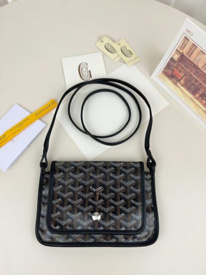  Goyard Plumet Pocket Wallet Black Strap Bag #3401 - Image 18