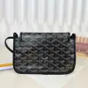 Goyard Plumet Pocket Wallet Black Strap Bag #3401 - Image 11
