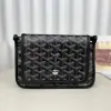  Goyard Plumet Pocket Wallet Black Strap Bag #3401 - Image 12