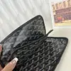  Goyard Plumet Pocket Wallet Black Strap Bag #3401 - Image 15