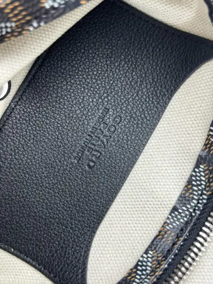  Goyard Plumet Pocket Wallet Black Strap Bag #3401 - Image 4