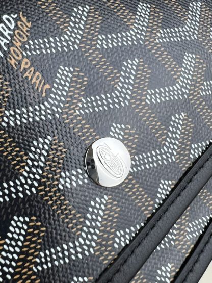  Goyard Plumet Pocket Wallet Black Strap Bag #3401 - Image 8