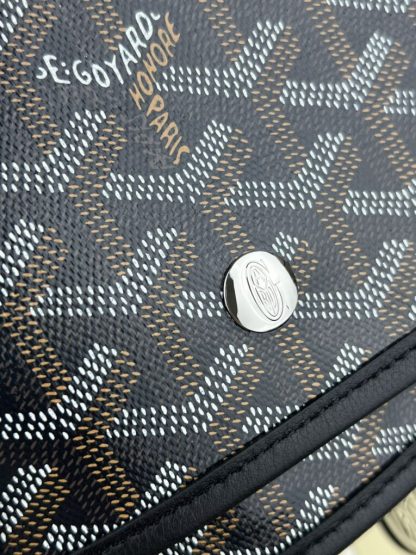  Goyard Plumet Pocket Wallet Black Strap Bag #3401 - Image 9