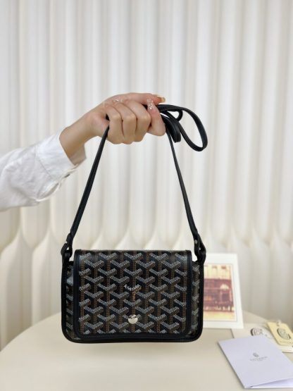  Goyard Plumet Pocket Wallet Black Strap Bag #3401 - Image 10