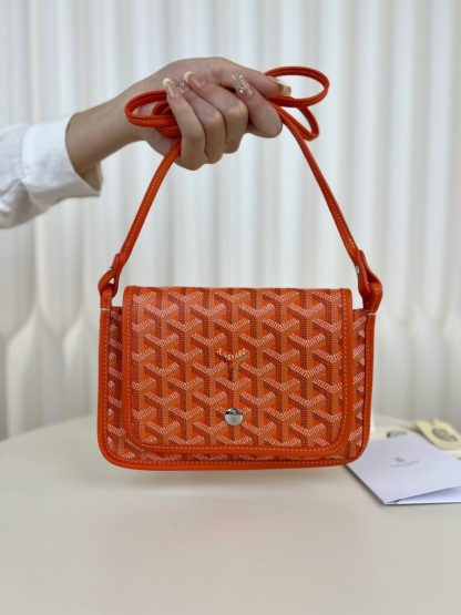  Goyard Plumet Pocket Wallet Strap Bag Orange #3408 - Image 17