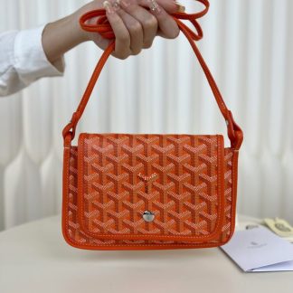 Replica Goyard Plumet Pocket Wallet Strap Bags Orange #3389