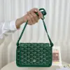 Replica Goyard Plumet Pocket Wallet Strap Bag Green #3404