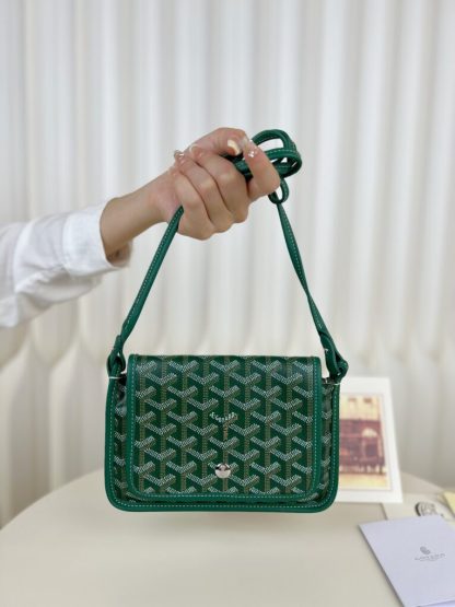 Replica Goyard Plumet Pocket Wallet Strap Bag Green #3404