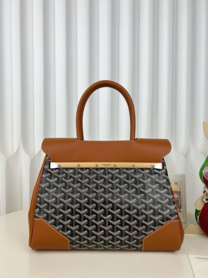  Goyard Saïgon tote bag Black & Tan #3421 - Image 17