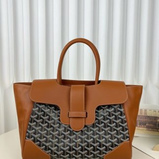 Replica Goyard Saïgon tote bag Black & Tan #3421