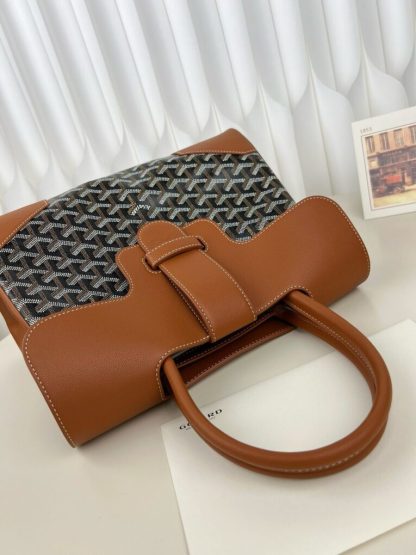  Goyard Saïgon tote bag Black & Tan #3421 - Image 15