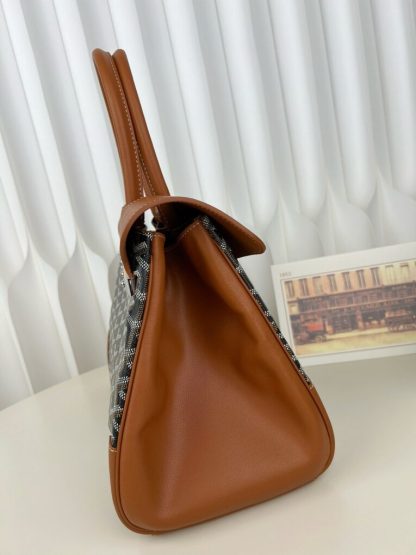 Goyard Saïgon tote bag Black & Tan #3421 - Image 16
