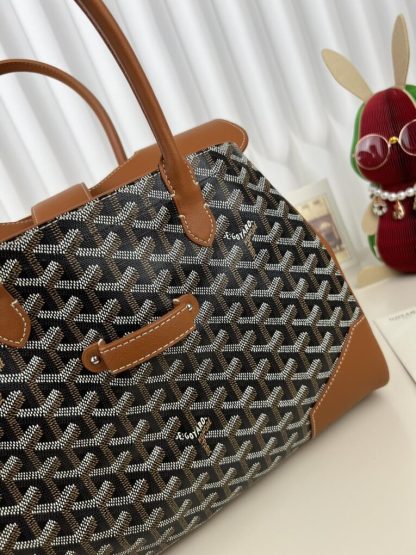  Goyard Saïgon tote bag Black & Tan #3421 - Image 3