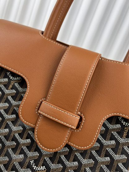  Goyard Saïgon tote bag Black & Tan #3421 - Image 5