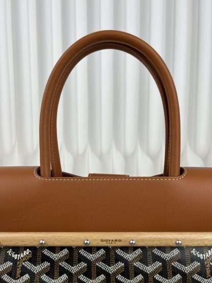  Goyard Saïgon tote bag Black & Tan #3421 - Image 8