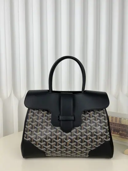  Goyard Saïgon tote bag Black #3423 - Image 18