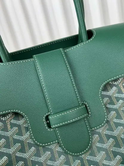  Goyard Saïgon tote bag Green #3424 - Image 3