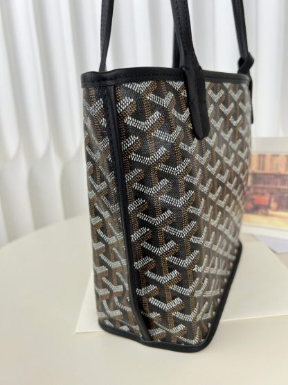  Goyard Anjou Mini Bag Black Tote #3376 - Image 11