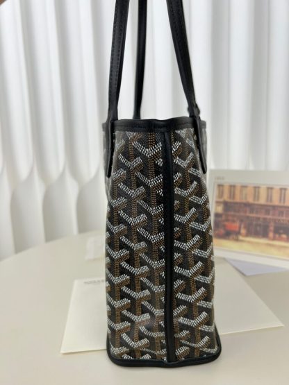  Goyard Anjou Mini Bag Black Tote #3376 - Image 12