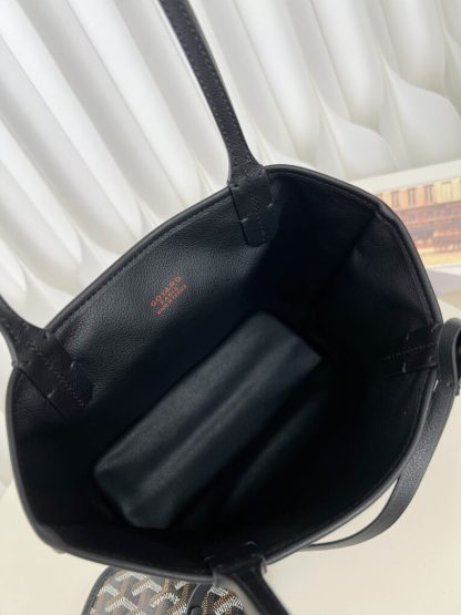  Goyard Anjou Mini Bag Black Tote #3376 - Image 13