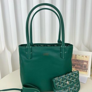 Replica Goyard Anjou Mini Bag Green Tote #3375