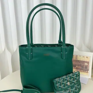 Replica Goyard Anjou Mini Bag Green Tote #3375