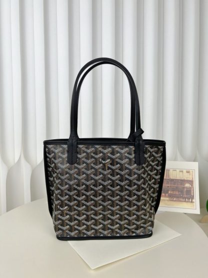  Goyard Anjou Mini Bag Black Tote #3376 - Image 18