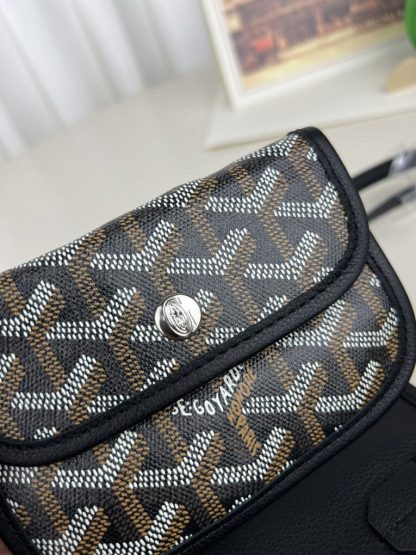  Goyard Anjou Mini Bag Black Tote #3376 - Image 3