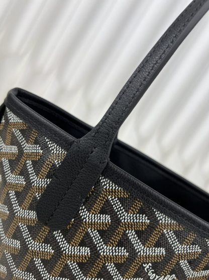  Goyard Anjou Mini Bag Black Tote #3376 - Image 6