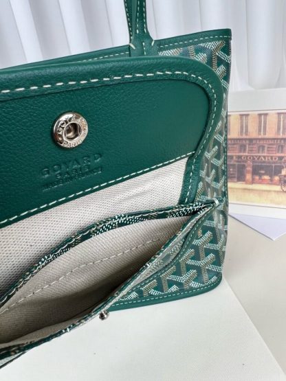  Goyard Anjou Mini Bag Green Tote #3375 - Image 11