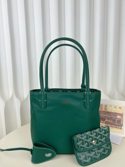  Goyard Anjou Mini Bag Green Tote #3375 - Image 3