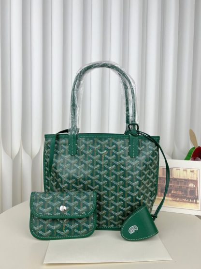  Goyard Anjou Mini Bag Green Tote #3375 - Image 15