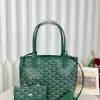  Goyard Anjou Mini Bag Green Tote #3375 - Image 4