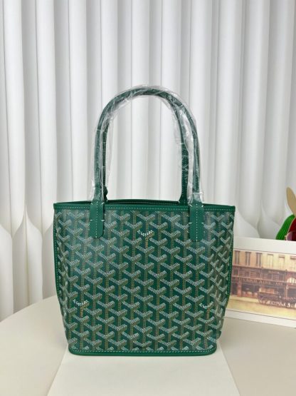  Goyard Anjou Mini Bag Green Tote #3375 - Image 16