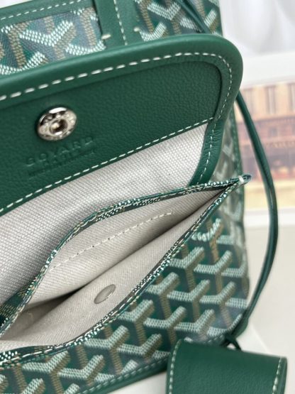  Goyard Anjou Mini Bag Green Tote #3375 - Image 5