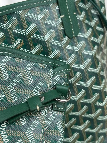  Goyard Anjou Mini Bag Green Tote #3375 - Image 9